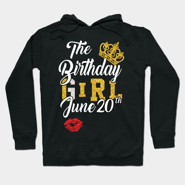 The Birthday Girl June 20th Hoodie by ladonna marchand